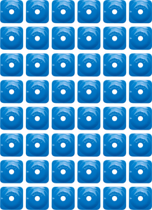 Support Plates - Blue - Square - 48 Pack - Lutzka's Garage