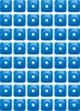 Support Plates - Blue - Square - 48 Pack - Lutzka's Garage