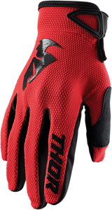 Youth Sector Gloves - Red/Black - Small - Lutzka's Garage