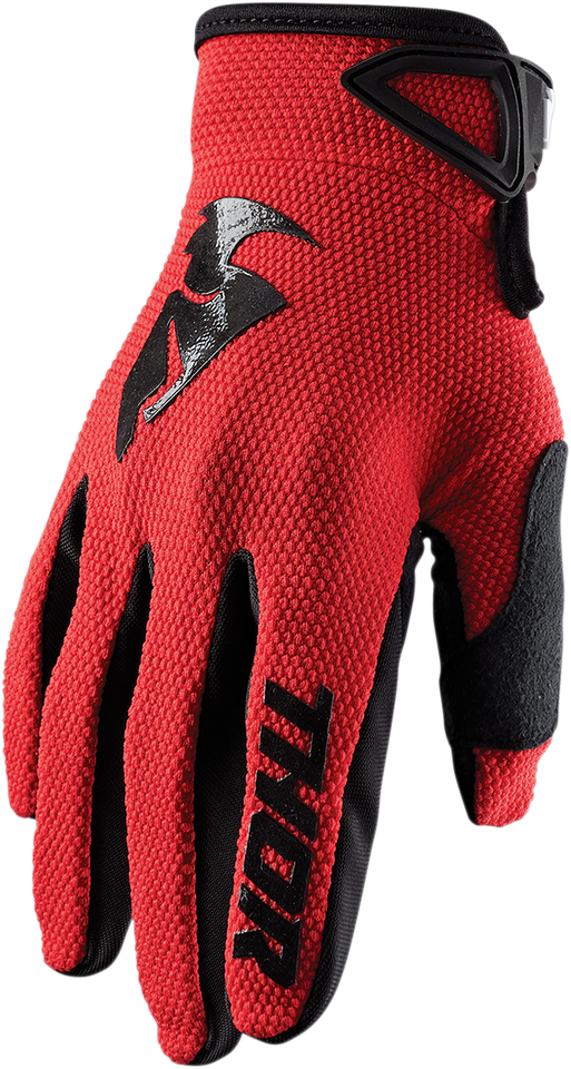 Youth Sector Gloves - Red/Black - Small - Lutzka's Garage