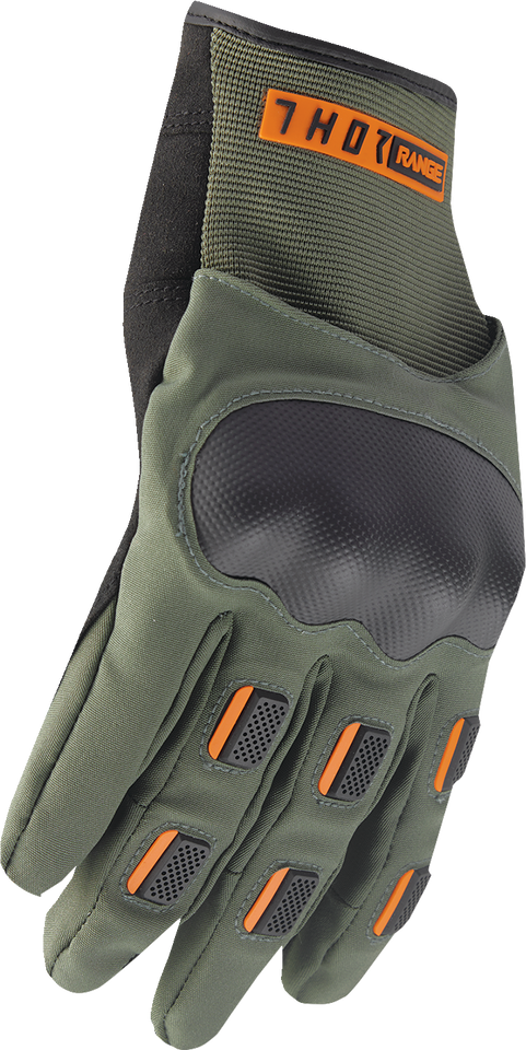 Range Gloves - Army/Orange - Medium - Lutzka's Garage