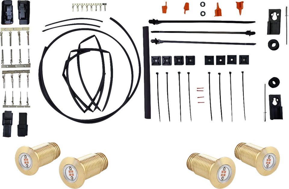 Lightning Bolts Kit - Run/Brake/Turn - Brass