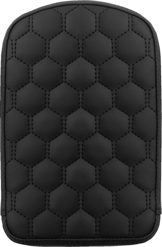 Road Sofa Sissy Bar Pad - Honeycomb - Black Stitching