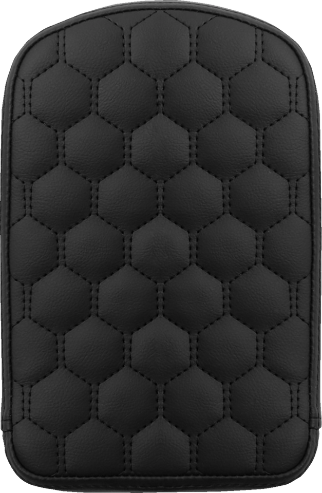 Road Sofa Sissy Bar Pad - Honeycomb - Black Stitching