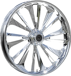 Wheel - Dillinger - Front - Dual Disc/with ABS - Chrome - 21x3.5 - FLH - Lutzka's Garage