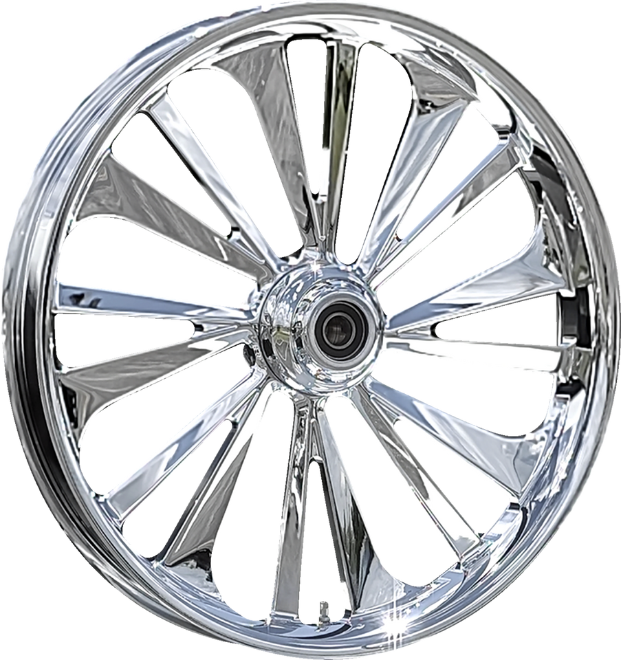 Wheel - Dillinger - Front - Dual Disc/with ABS - Chrome - 21x3.5 - FLH - Lutzka's Garage