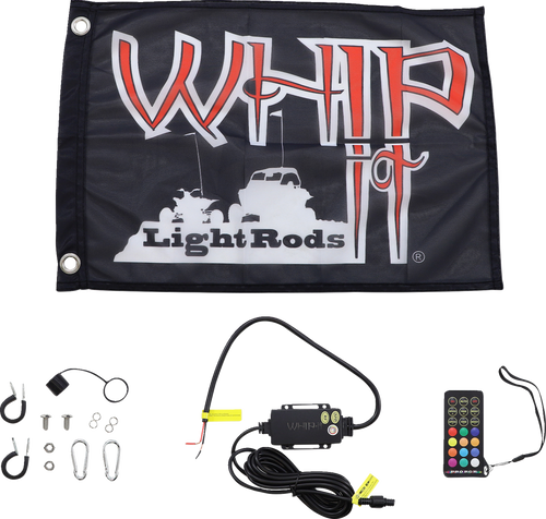 3 Light Rod Whip - Chase - Black - Lutzka's Garage