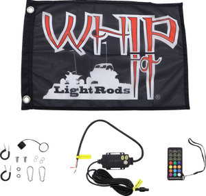 3 Light Rod Whip - Chase - Black - Lutzka's Garage