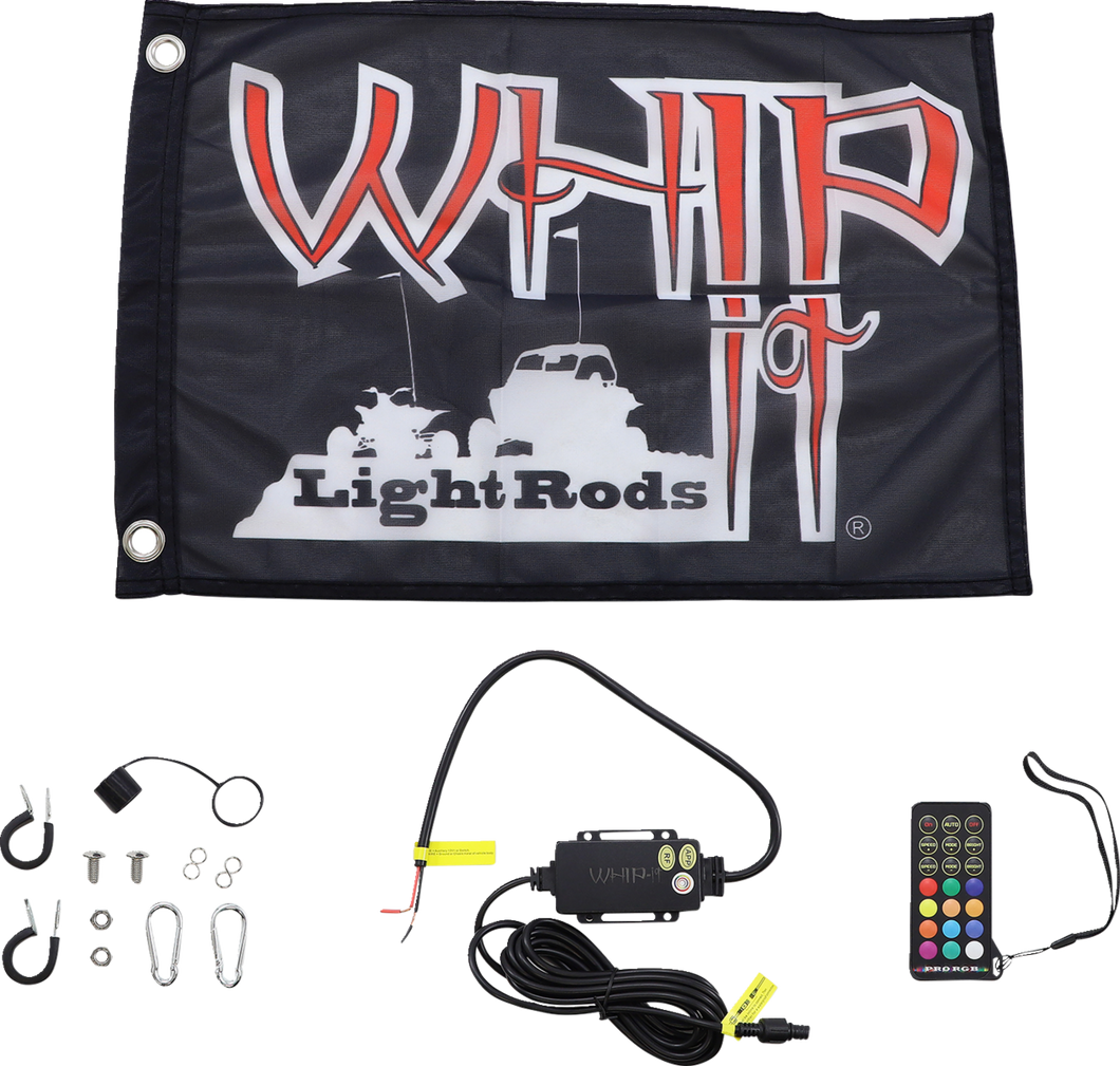 3 Light Rod Whip - Chase - Black - Lutzka's Garage