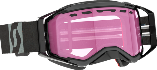 Prospect Snow Cross Goggle - Black/Gray - Dual Lens - Rose - Lutzka's Garage