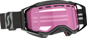 Prospect Snow Cross Goggle - Black/Gray - Dual Lens - Rose - Lutzka's Garage