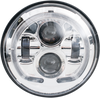 7" LED Headlight - Chrome - Lutzka's Garage