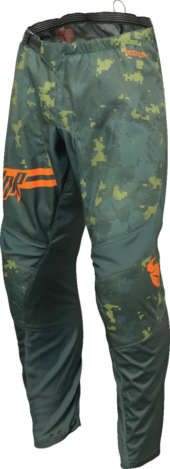 Youth Sector DIGI Pants - Green/Charcoal - 18 - Lutzka's Garage