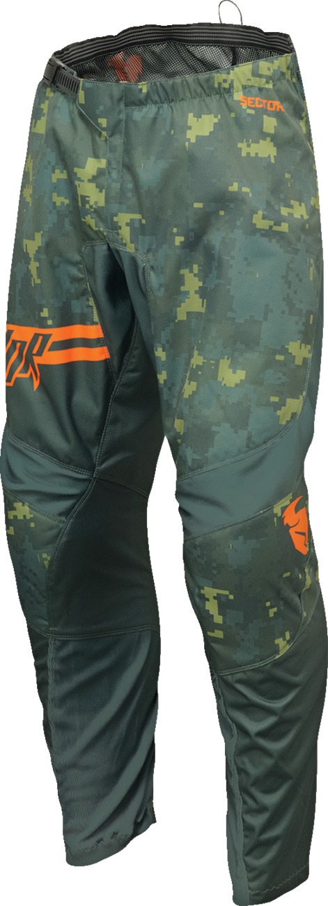 Youth Sector DIGI Pants - Green/Charcoal - 18 - Lutzka's Garage