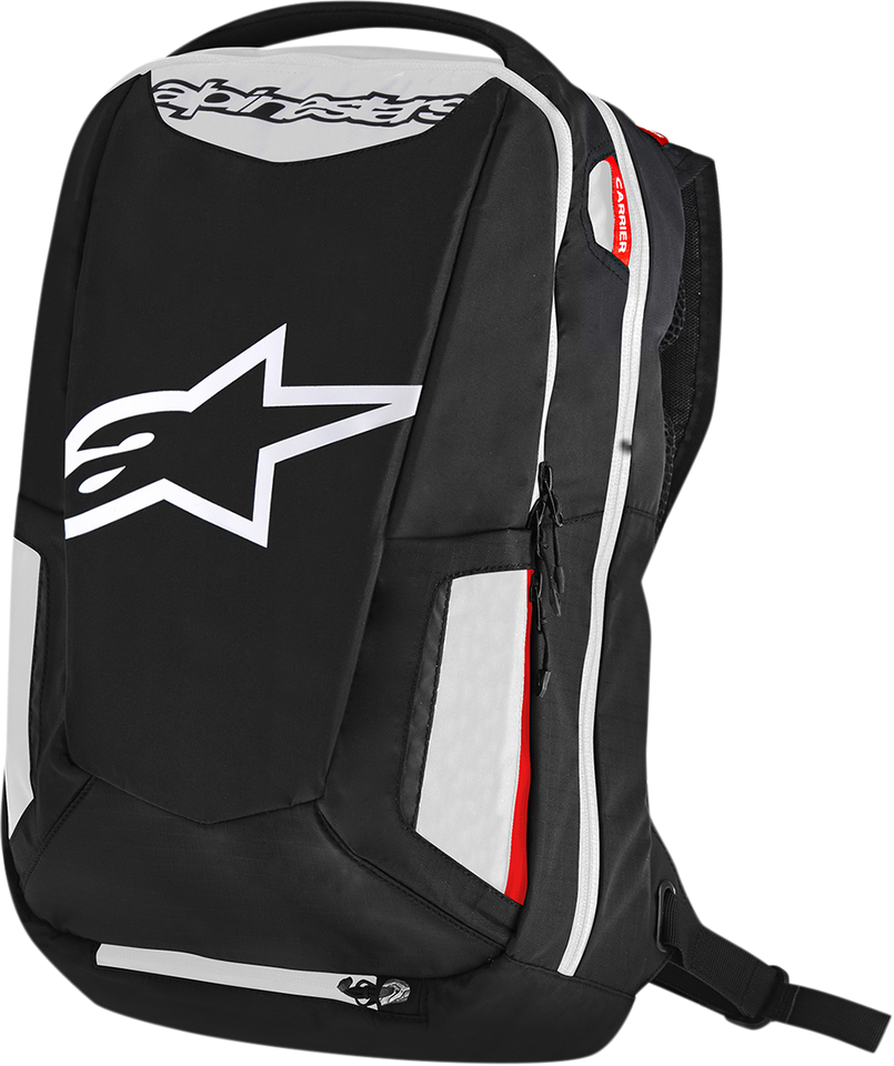 City Hunter Backpack - Black/White/Red - Lutzka's Garage