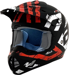 FX-17 Helmet - Attack - Matte Black/Red - XS - Lutzka's Garage