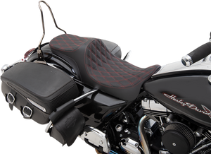 Predator III 2-Up Seat - Double Diamond - Red Thread - FL 08-22 - Lutzka's Garage