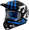 FX-17Y Helmet - Attack - Matte Black/Blue - Large - Lutzka's Garage