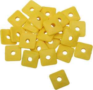 Backer Plates - Yellow - Square - 24 Pack - Lutzka's Garage