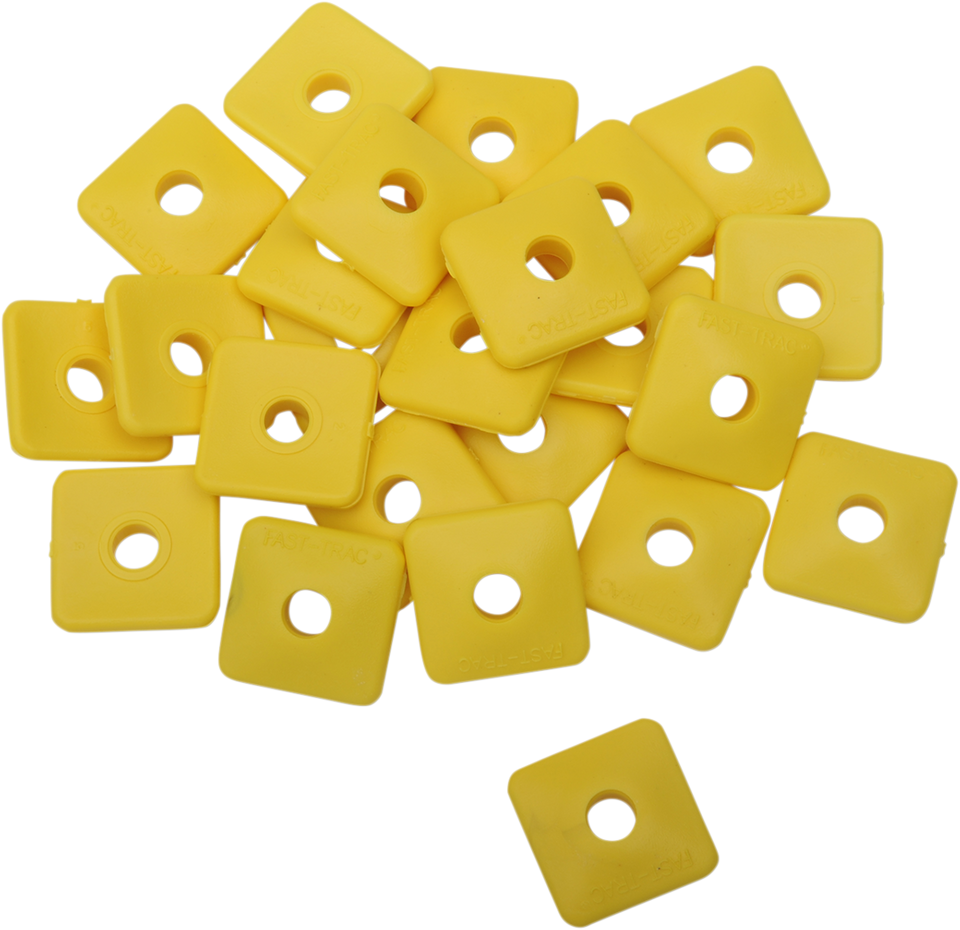 Backer Plates - Yellow - Square - 24 Pack - Lutzka's Garage