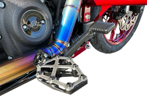 NXL Footpegs - Black w/ Stainless Steel Cover