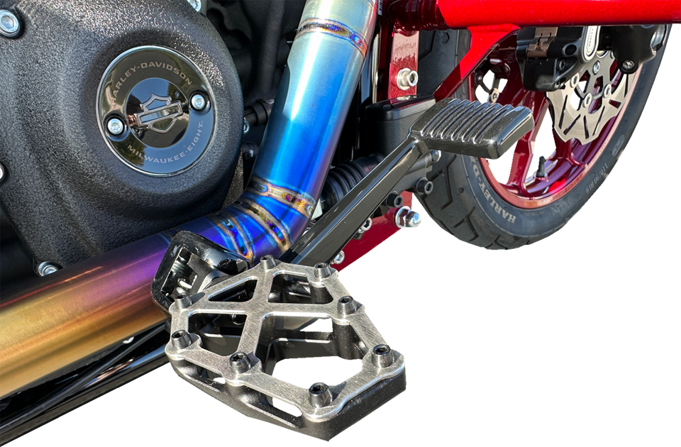 NXL Footpegs - Black w/ Stainless Steel Cover