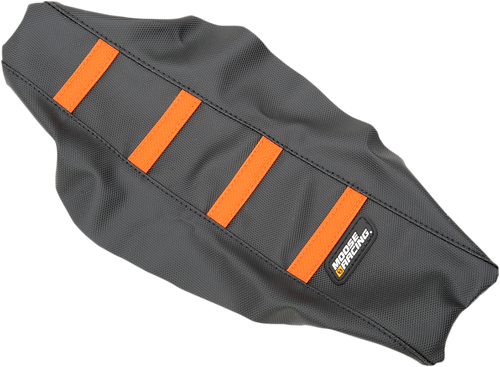 Ribbed Seat Cover - Black Cover/Orange Ribs - KTM