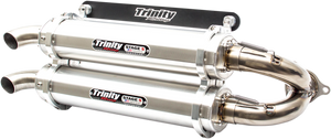 Stage 5 Slip-On Dual Muffler - Aluminum - Lutzka's Garage