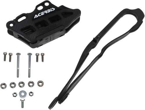 Chain Guide 2.0 and Slider Kit - Honda - Black - Lutzka's Garage