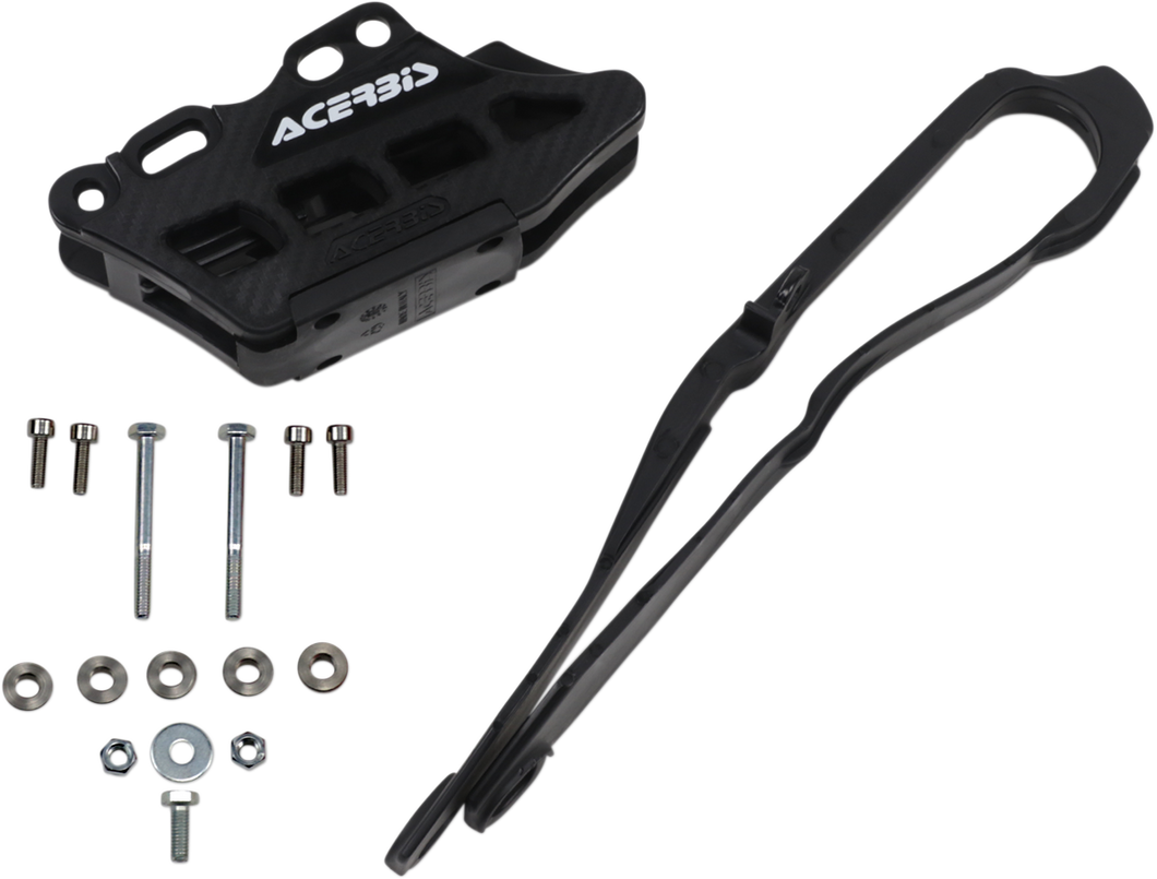 Chain Guide 2.0 and Slider Kit - Honda - Black - Lutzka's Garage