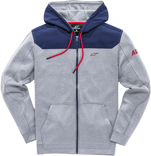 Venom Zip Hoodie - Gray/Navy - Medium - Lutzka's Garage