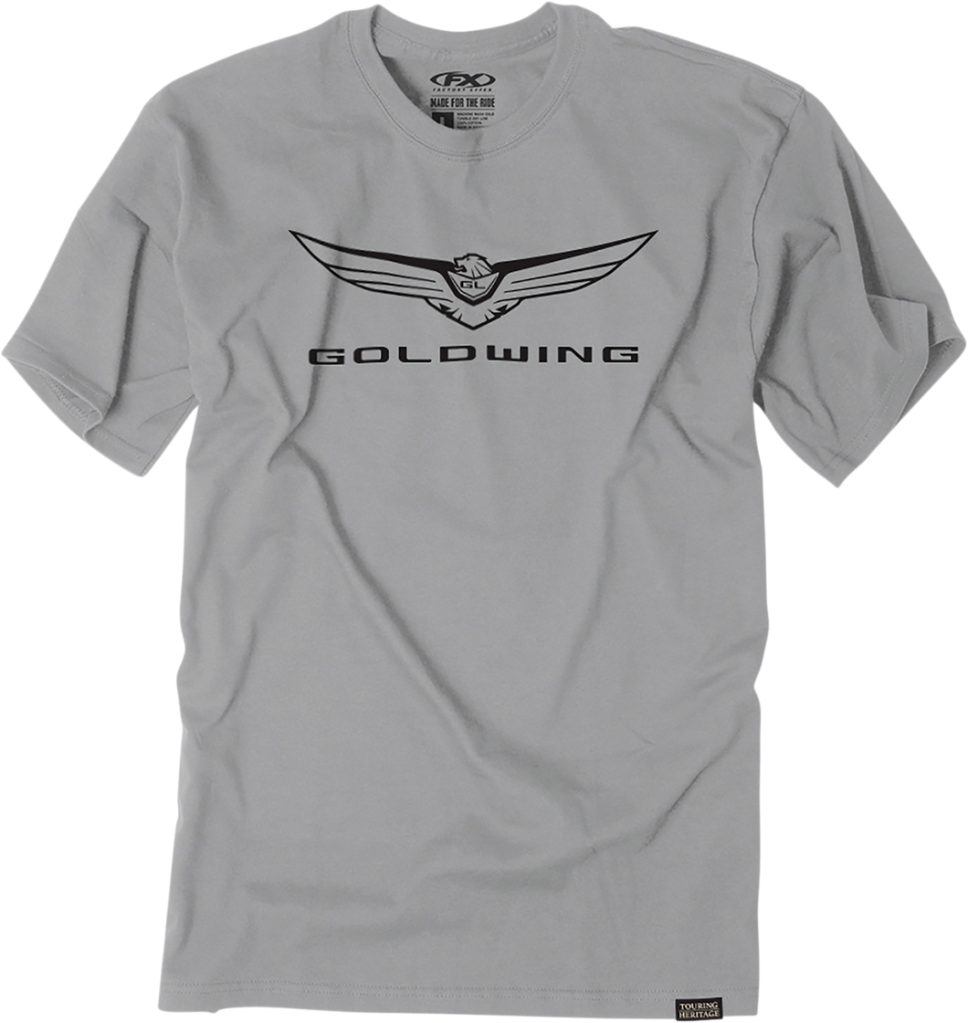 Goldwing Icon T-Shirt - Gray - Medium - Lutzka's Garage