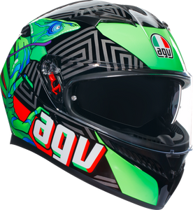 K3 Helmet - Kamaleon - Black/Red/Green - Small - Lutzka's Garage