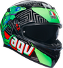 K3 Helmet - Kamaleon - Black/Red/Green - Small - Lutzka's Garage