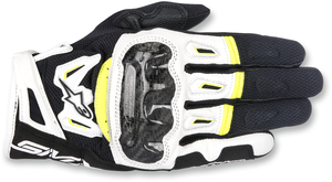 SMX-2 Air Carbon V2 Gloves - Black/White/Fluo Yellow - XL - Lutzka's Garage