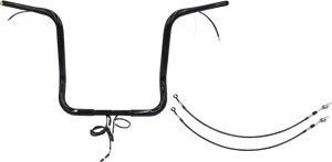 Handlebar Kit - Rounded Top - 16" - Black - Lutzka's Garage