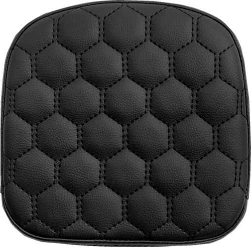 Sissy Bar Pad - Honeycomb - Black Stitching