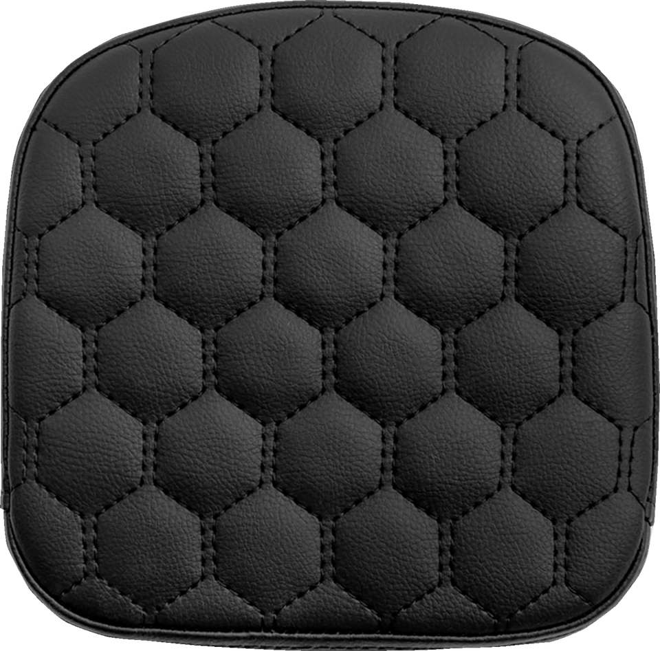 Sissy Bar Pad - Honeycomb - Black Stitching