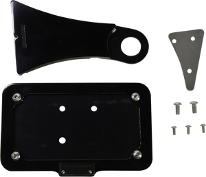 Side Mount License Plate Assembly - Black - Lutzka's Garage