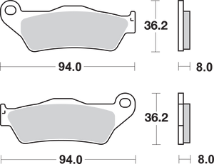 LS Brake Pads - 671LS