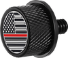 Seat Mounting Knob - Black - Red Line American Flag - Lutzka's Garage