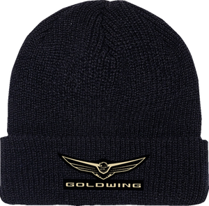 Goldwing Beanie - Black - Lutzka's Garage