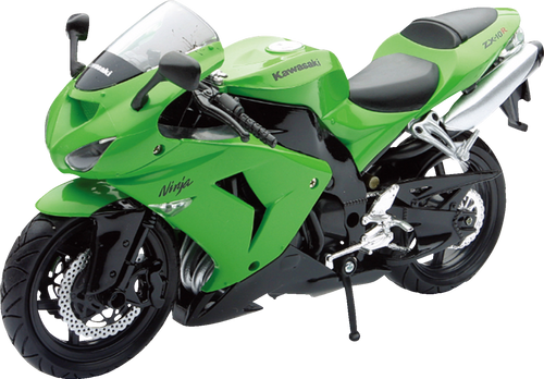 Kawasaki ZX-10R Sport Bike - 1:12 Scale - Green - Lutzka's Garage