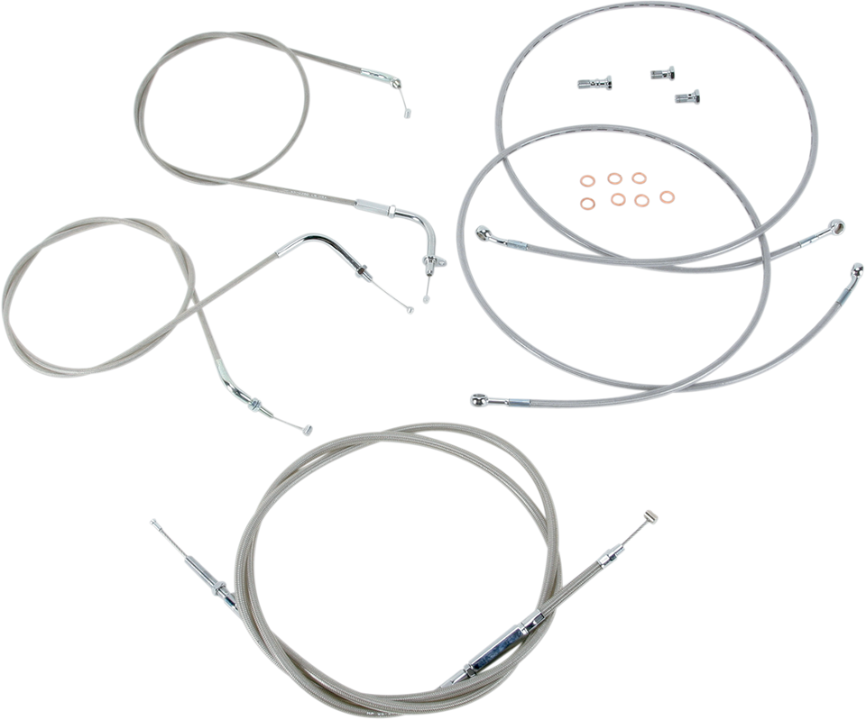 Cable Line Kit - 18" - 20" - XVS1300 - Stainless Steel - Lutzka's Garage