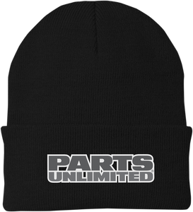 Parts Unlimited Beanie - Fleece - Black - Lutzka's Garage