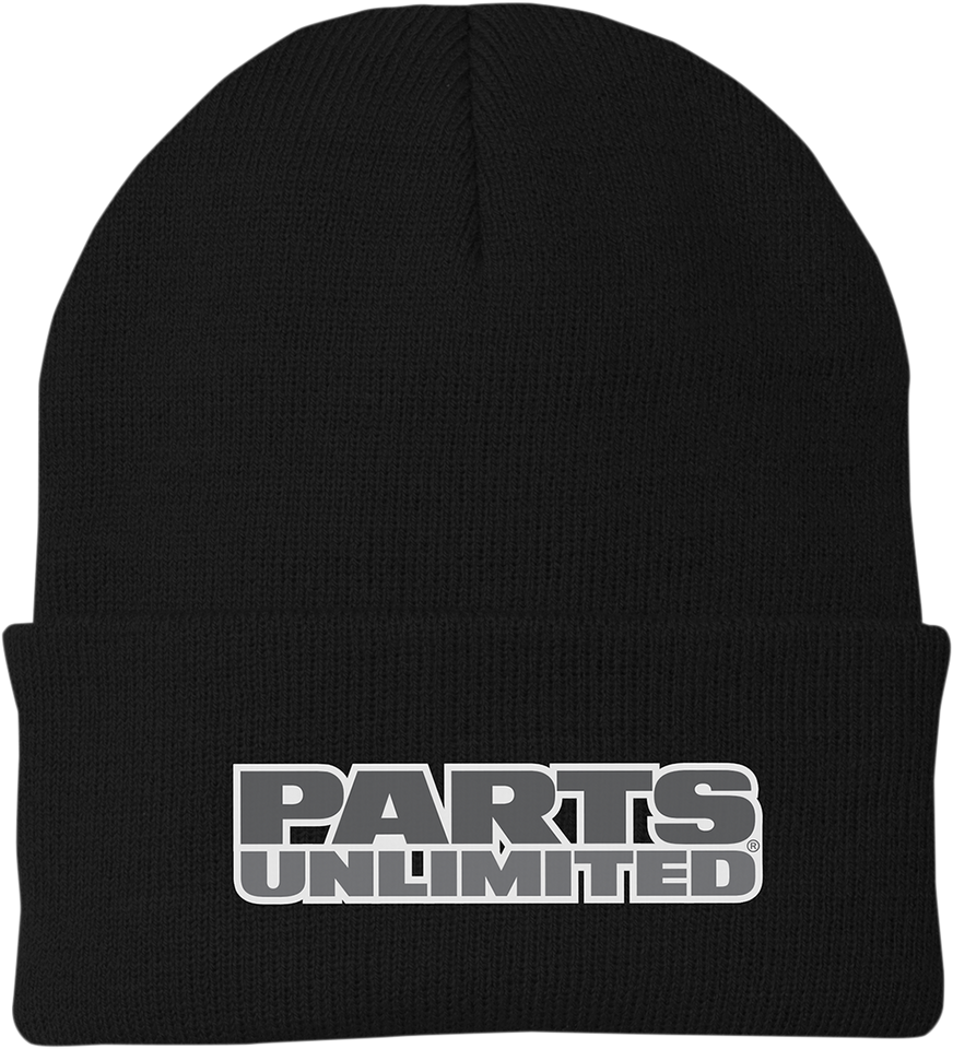 Parts Unlimited Beanie - Fleece - Black - Lutzka's Garage