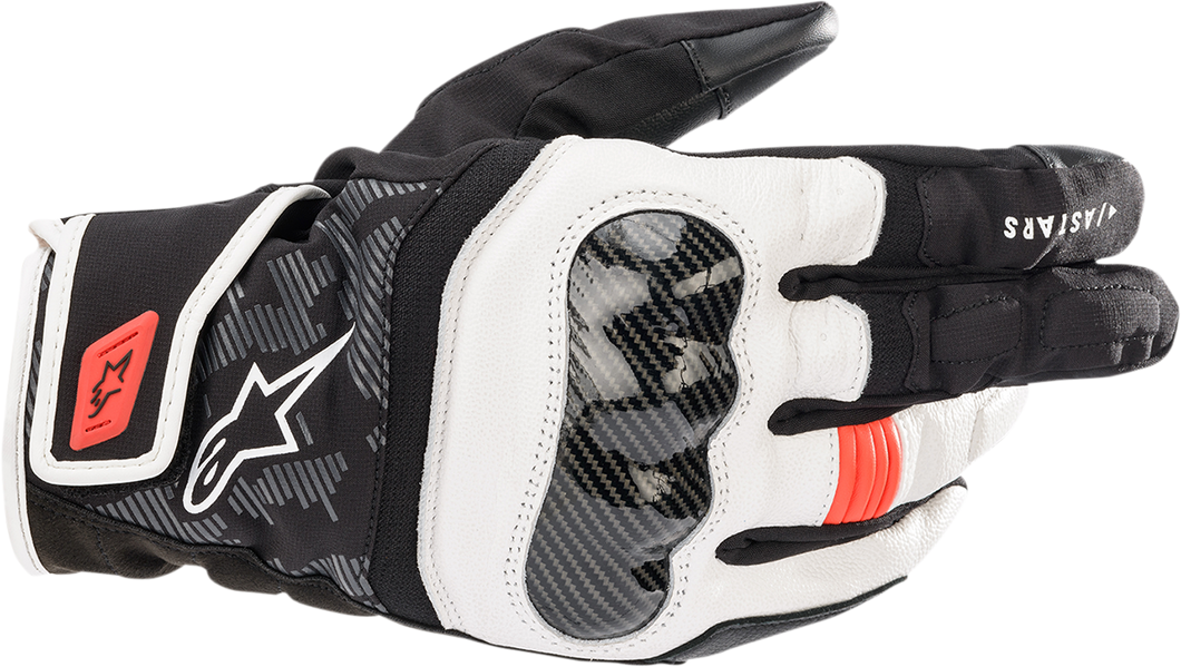 SMX Z Drystar® gloves - Black/White/Fluo Red - Small - Lutzka's Garage