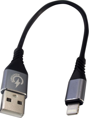 USB to Lightning Cable - Charger - Single-End - 7-1/2