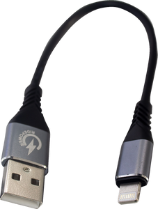 USB to Lightning Cable - Charger - Single-End - 7-1/2"