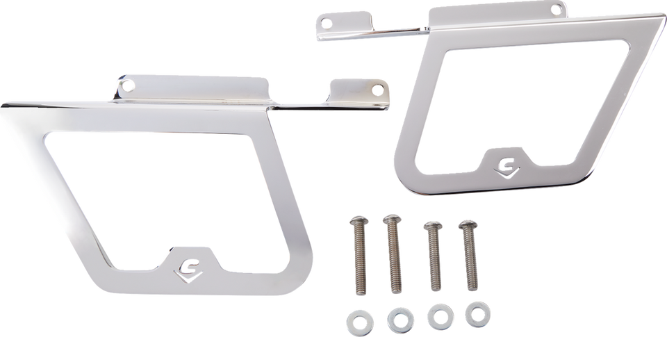 Saddlebag Supports - Chrome - XL - Lutzka's Garage